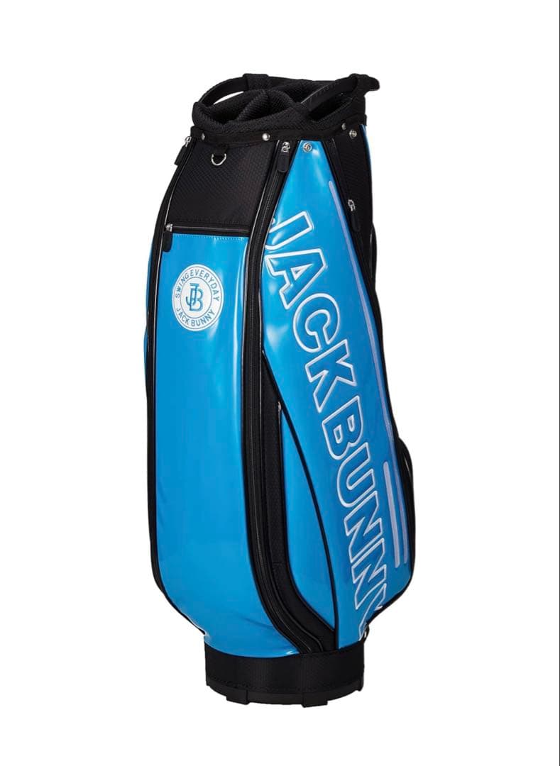 新品 JACK BUNNY ジャックバニー エナメル キャディバッグ ブルー