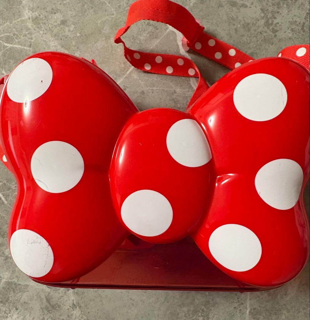 ディズニー ミニーリボン水玉 ポップコーンバケット