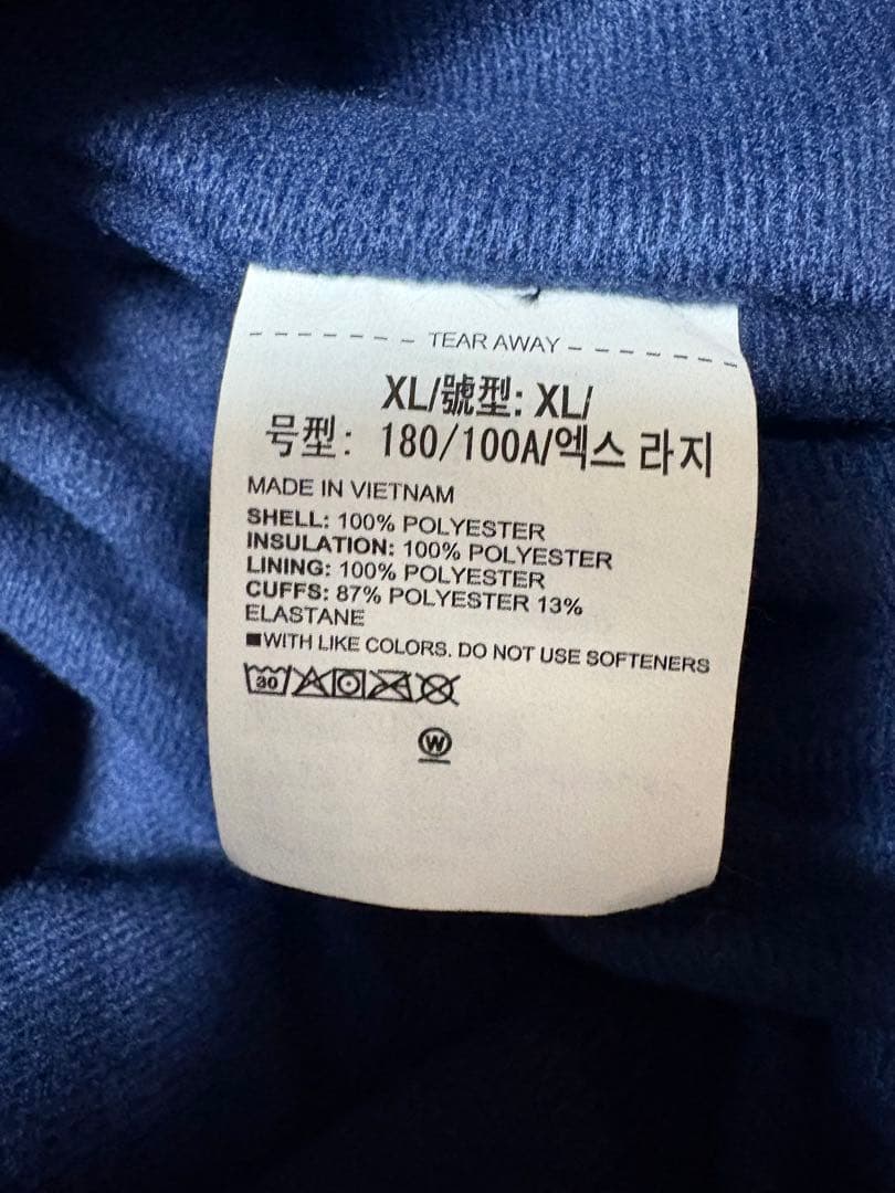 未使用品　アンダーアーマー　ベンチコート　ネイビー　XL