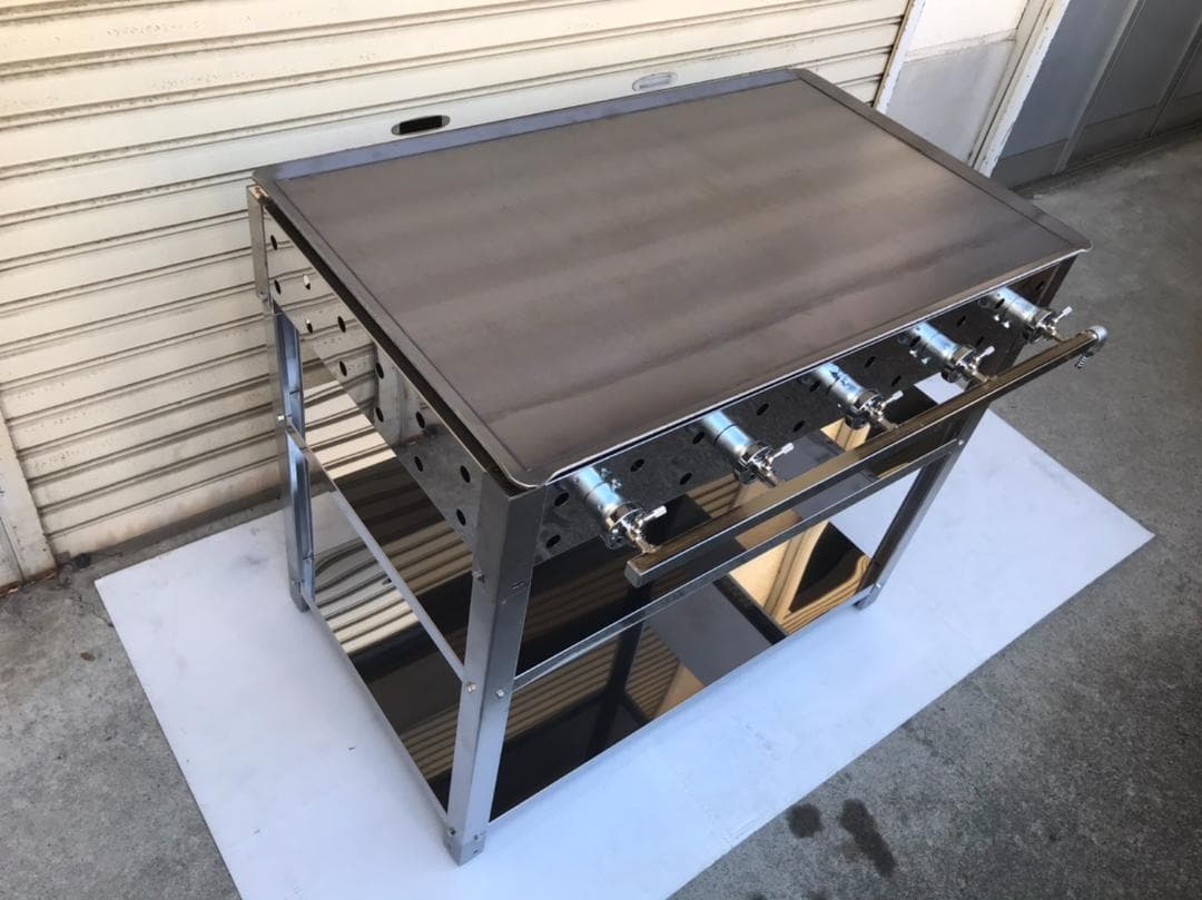 ９０×５５【新品　グリドル　鉄板焼　グリラー】台付　天板１枚　お好み焼きそば　祭