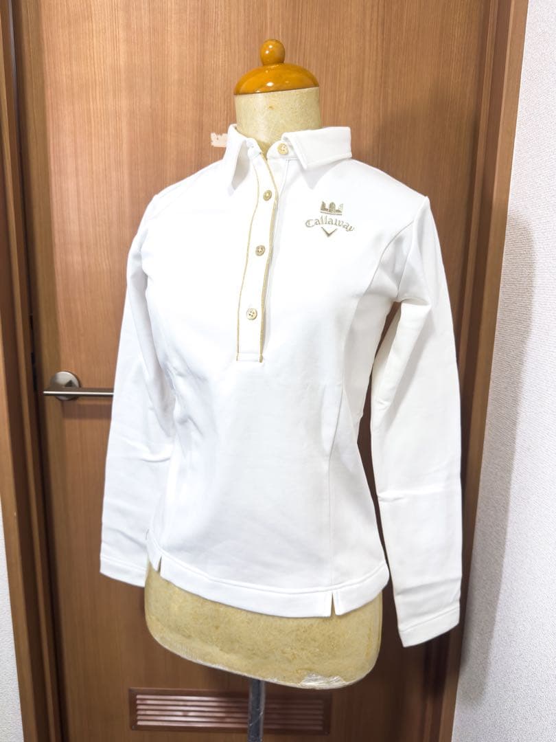 ３点セット【新品】キャロウェイ ホワイト 保温 フリース スカート シャツ 防寒