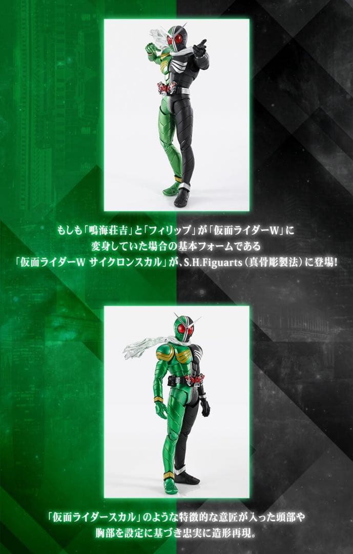 S.H.Figuarts 真骨彫製法 仮面ライダーW サイクロンスカル