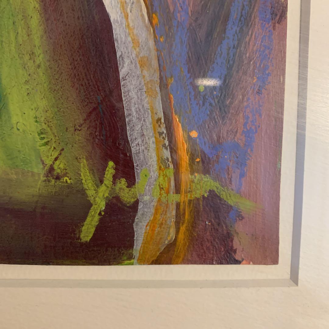 長谷川ゆか　タイトル「おでかけ」　猫の絵画