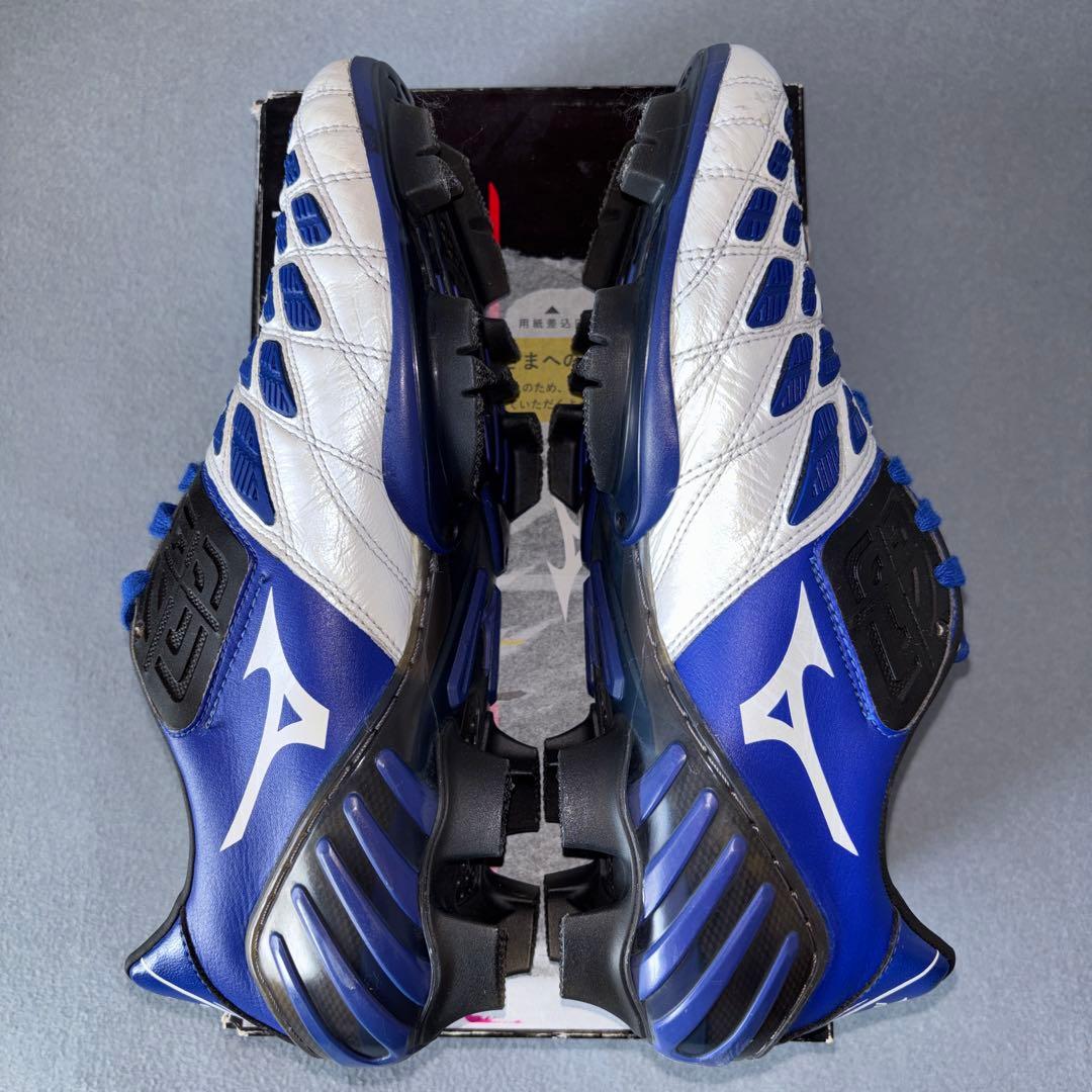 ミズノ ウエーブ イグニタス 2 MD ホワイト×ブルー　26.5cm