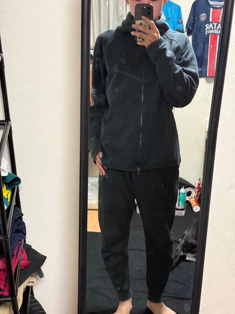 ゴーンとゴードンテックフリース 黒 セットアップ Lサイズ