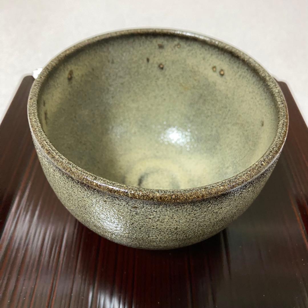 茶道具　茶碗　唐津焼　まだら唐津冬茶碗 千峰苑作