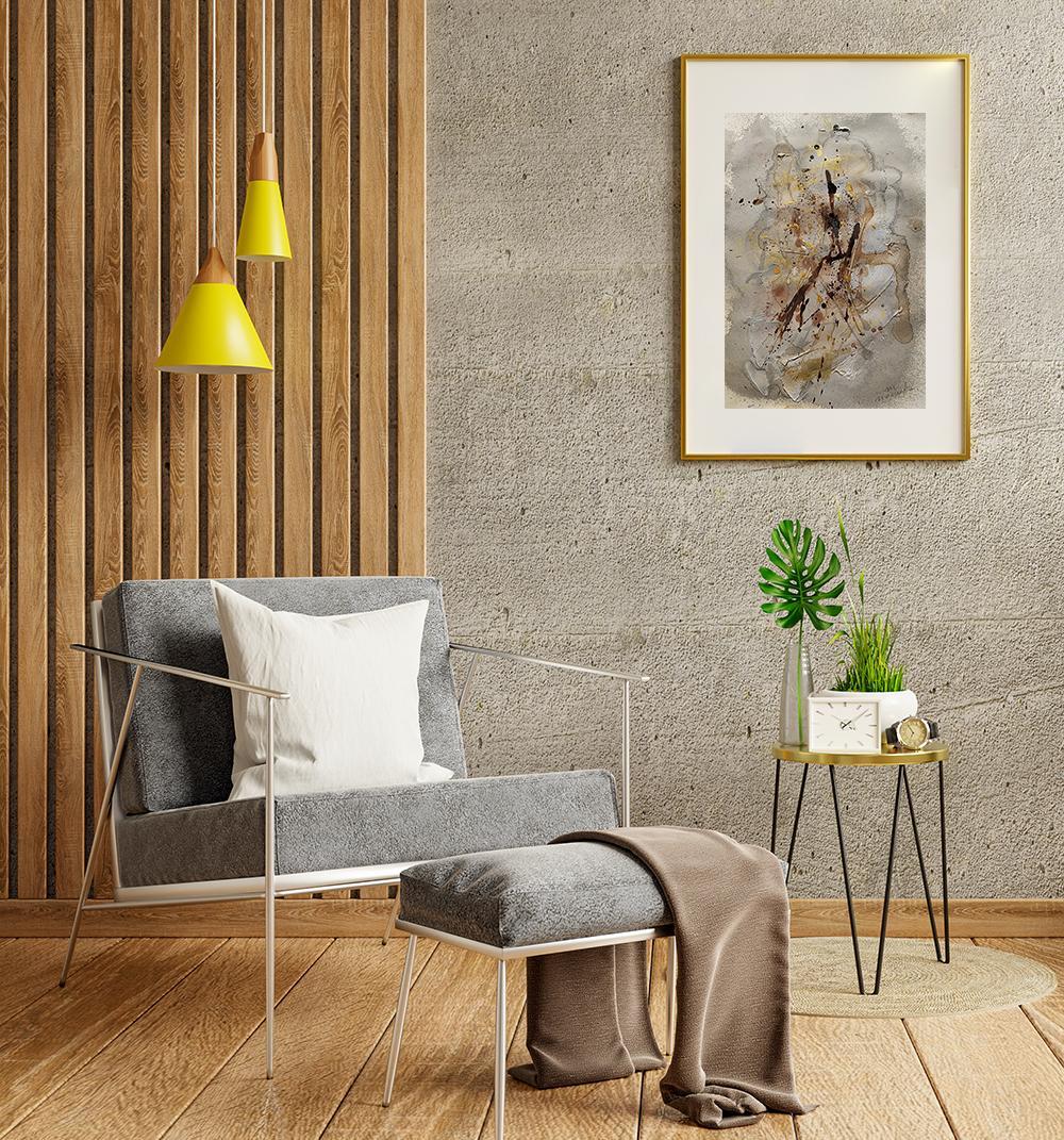 道　重ねる　発見　抽象画　モダンアート　新築祝い　開業祝い　引越祝い　プレゼント