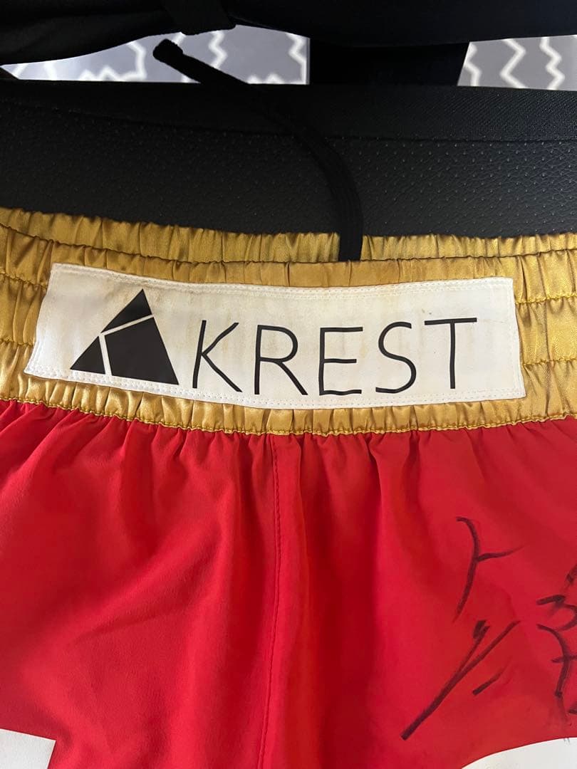 K-1 武尊 本人直筆サイン 試合使用トランクス