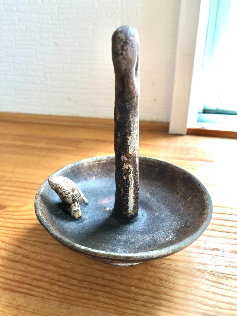 【タイ・骨董品】灯明台 灯火台 蝋燭台