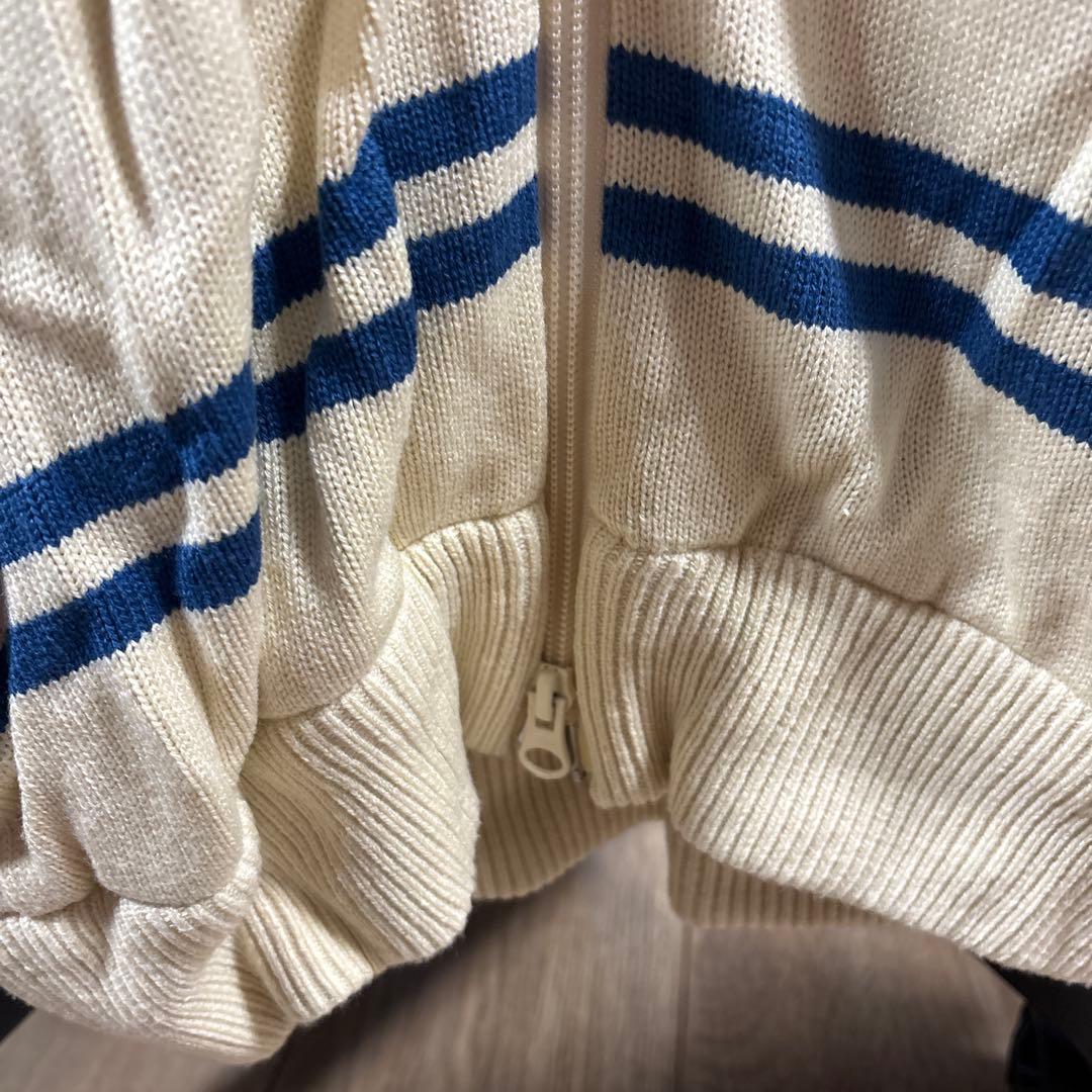 パーリーゲイツ クリーム色 ジップアップセーター 89