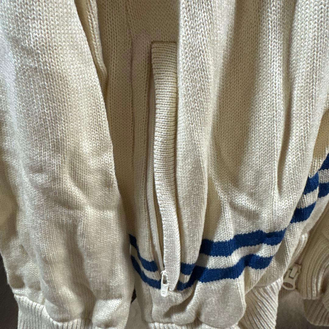 パーリーゲイツ クリーム色 ジップアップセーター 89