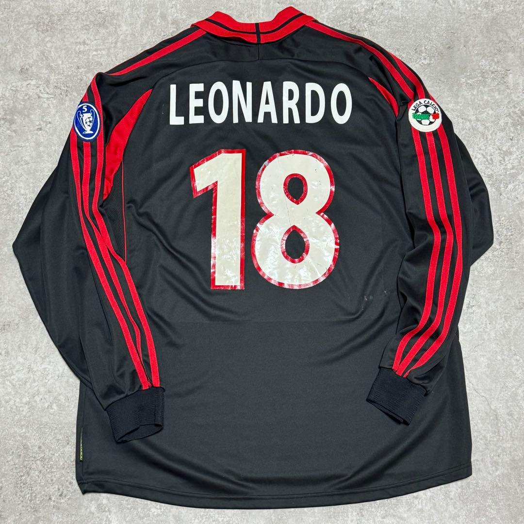 【希少】ACミラン 00/01 #18 レオナルド 長袖 ユニフォーム