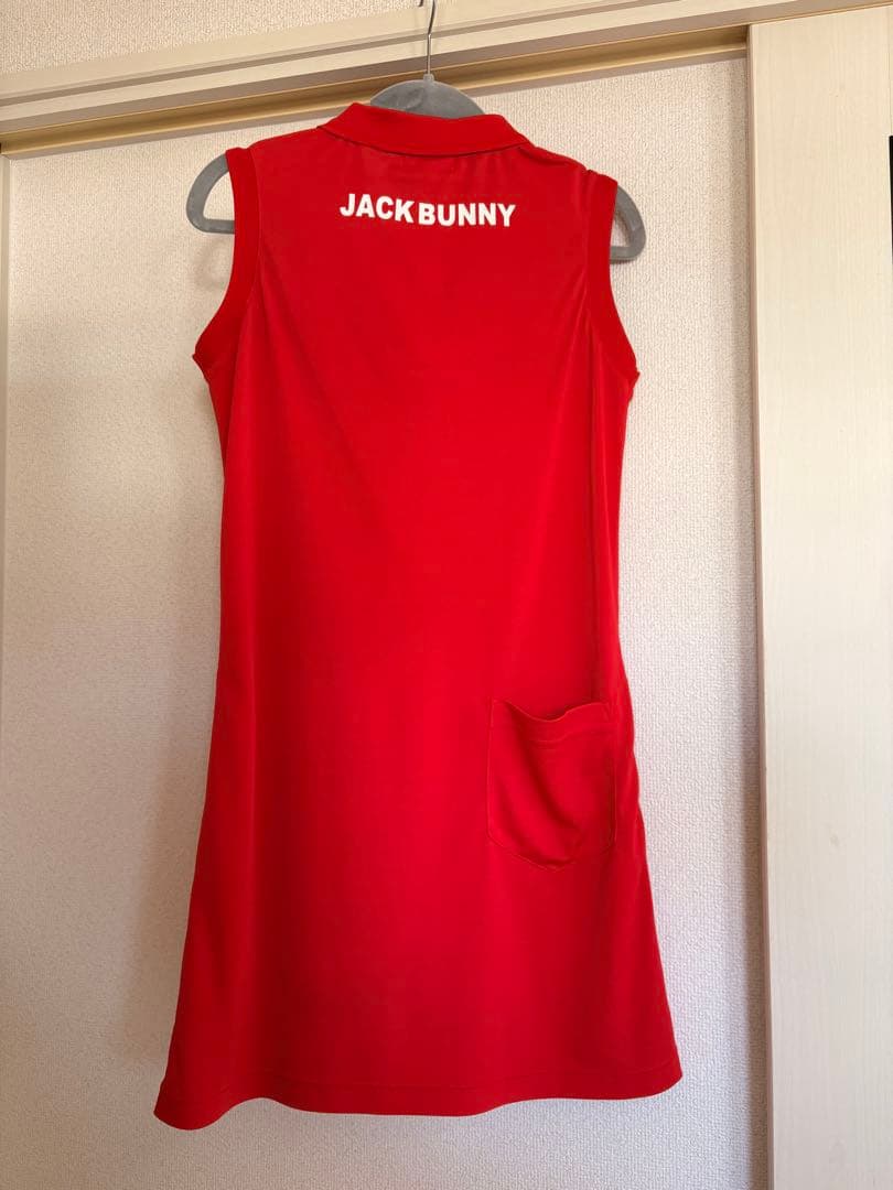 ジャックバニー ゴルフ レディース ワンピース ウェア Sサイズ　レッド