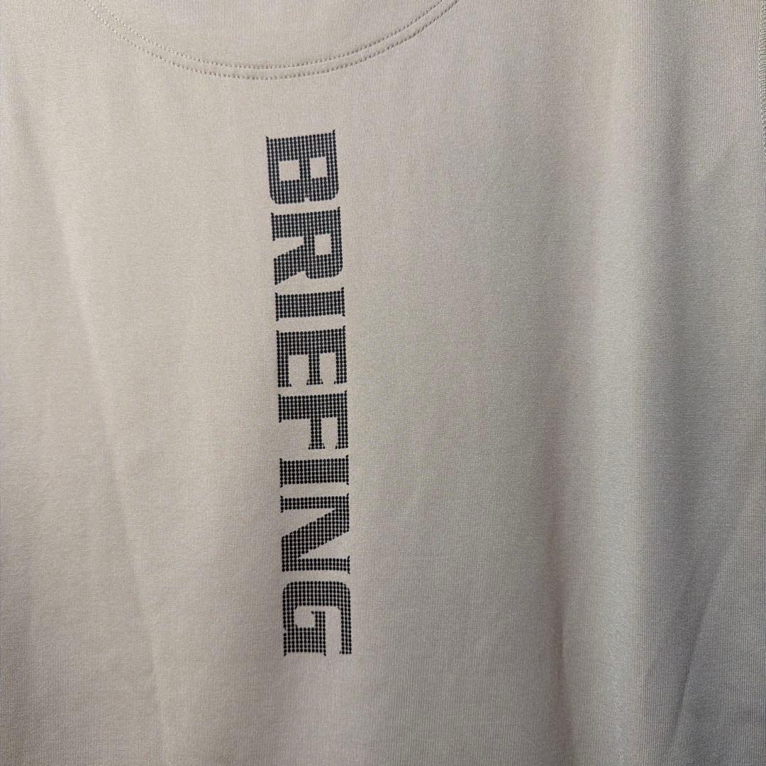 BRIEFING ブリーフィング モックネックTシャツ L ベージュ