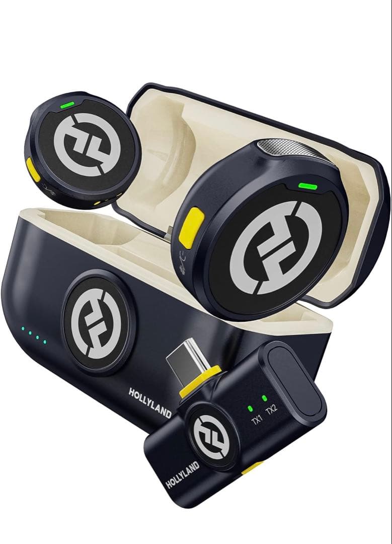 ワイヤレスマイク-ピンマイク USB Type-C