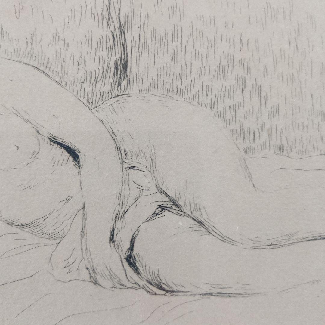 オーギュスト・ルノワールRenoir オリジナルリトグラフ『横たわる裸婦』