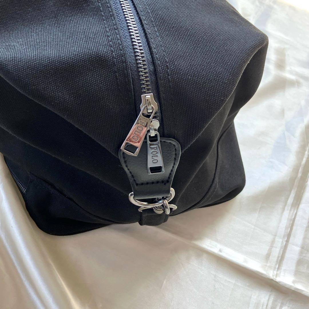 美品　ラルフローレン　ボストンバッグ ショルダーベルト付き