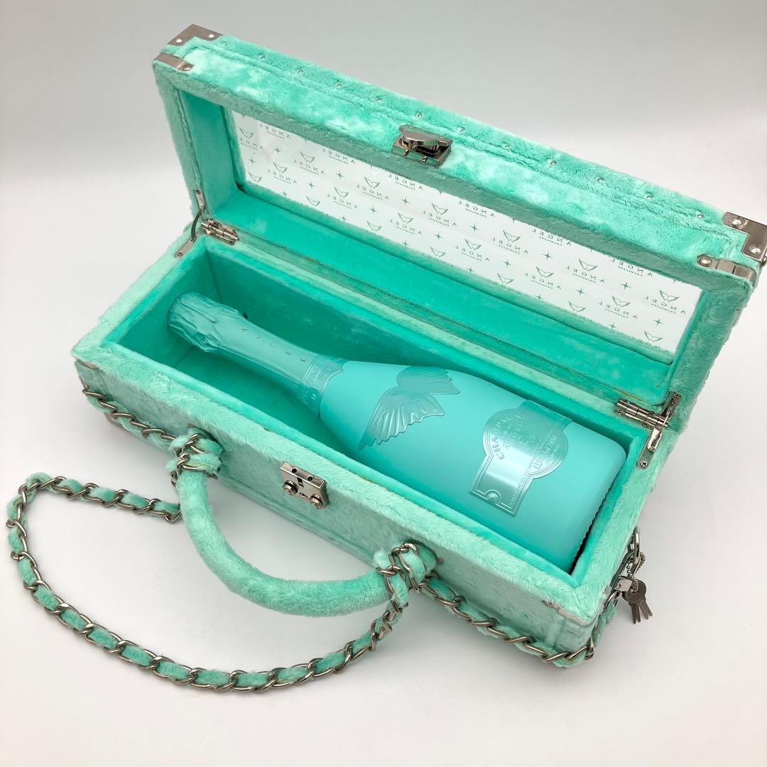 エンジェル シャンパン ドゥミセック ロゼ サマー グリーン ファー 箱付き