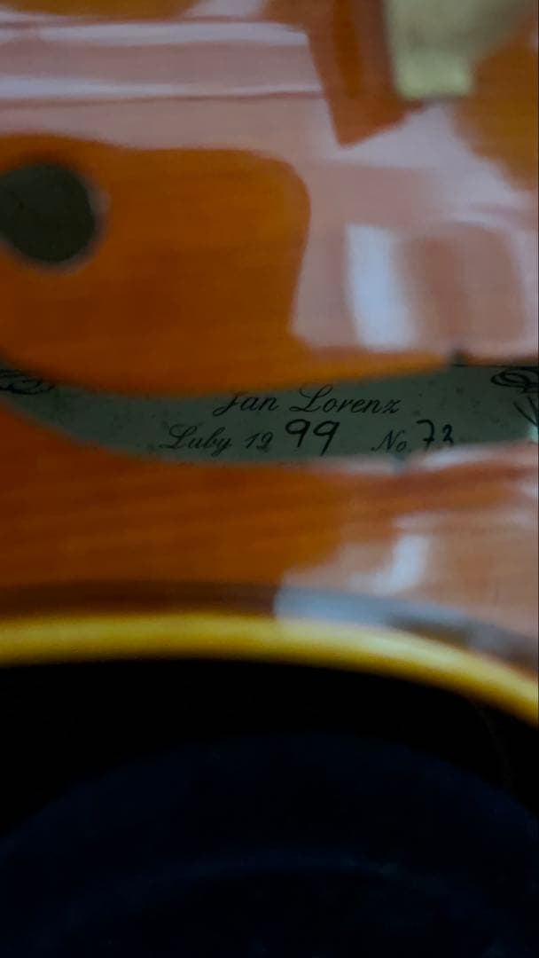 バイオリン　Jan Lorenz 1999 no.73 弓・ケース付き