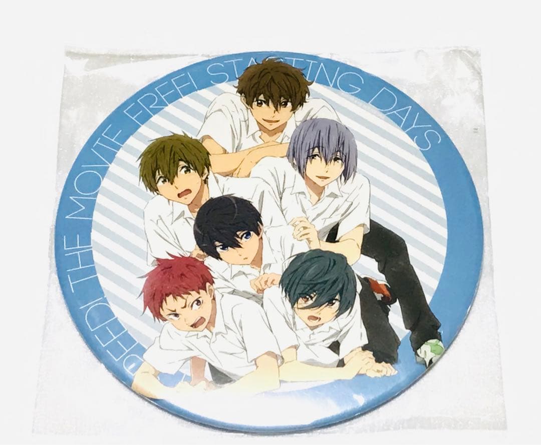未開封品◎デカ缶バッジ＆缶バッジ＆絆創膏 Free! 映画ハイ☆スピード！七瀬遙