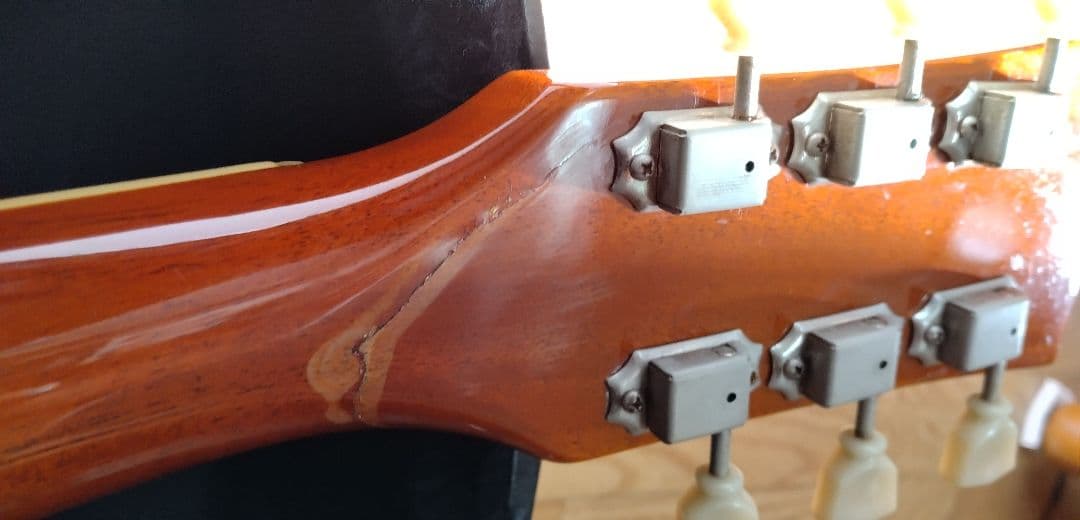 Burny レスポールタイプ ネック折れ