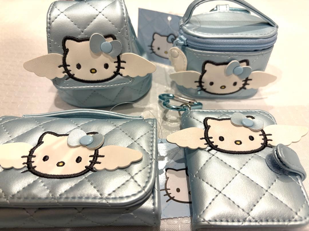 サンリオ ミニチュアキルトシリーズ 水色 キティ エンジェル 天使 セミコンプ