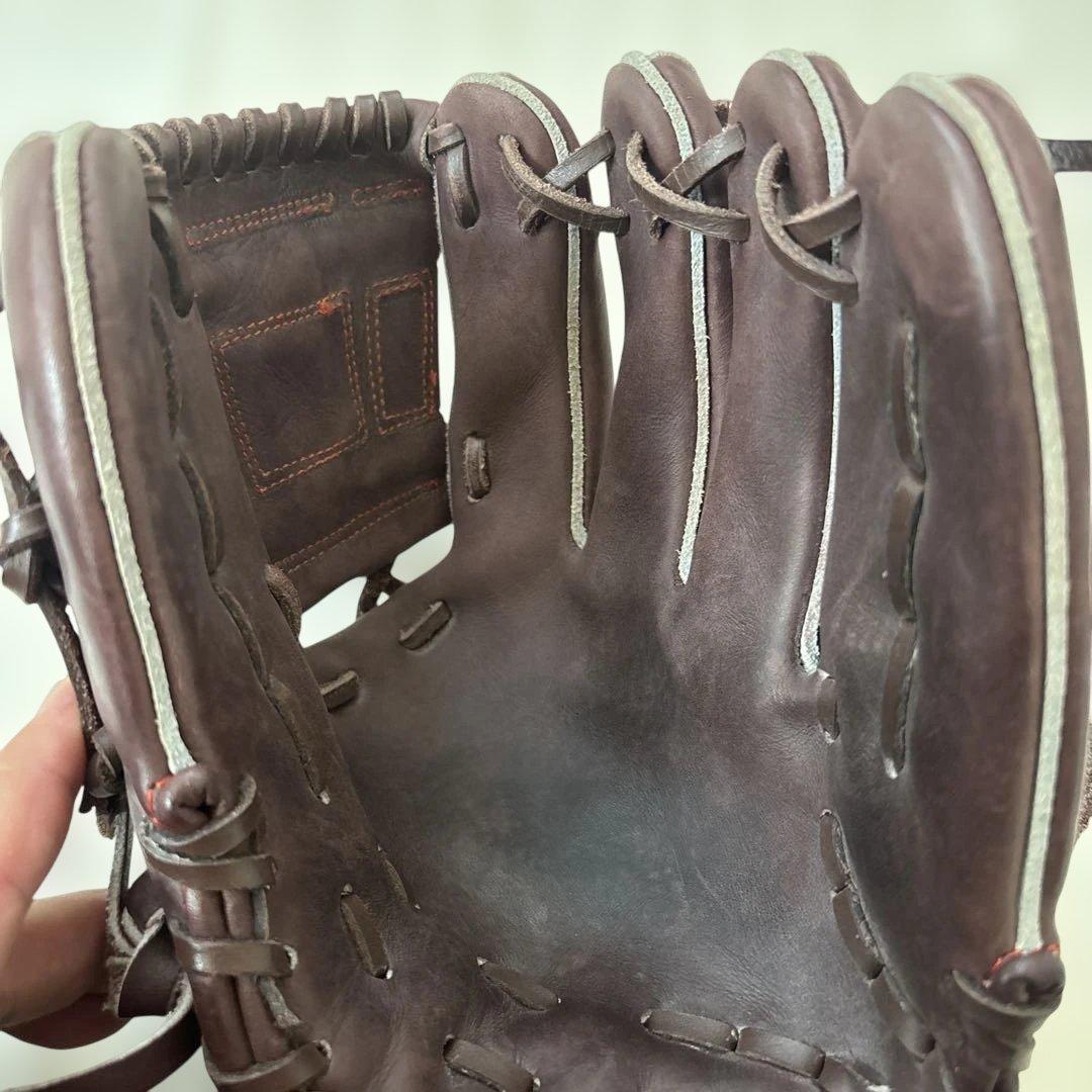 硬式野球グローブ ダークブラウン 内野手用