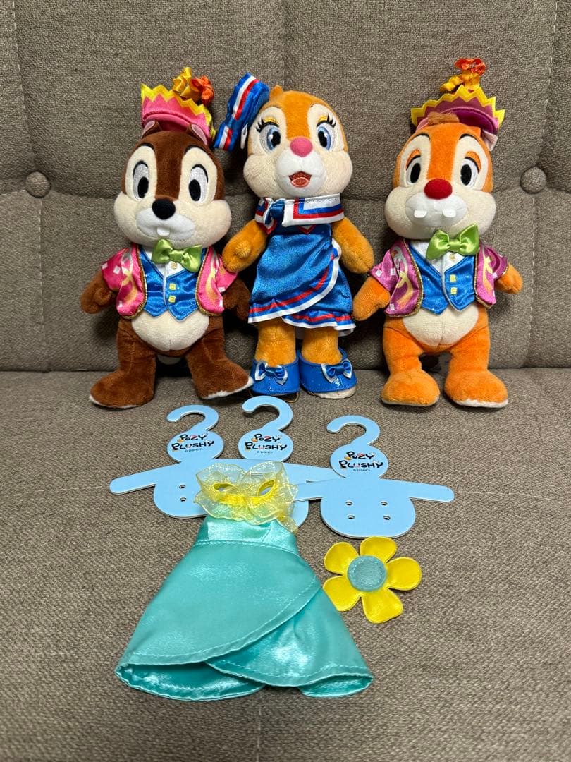 【送料込】ポージープラッシー チップとデール クラリス セット売り