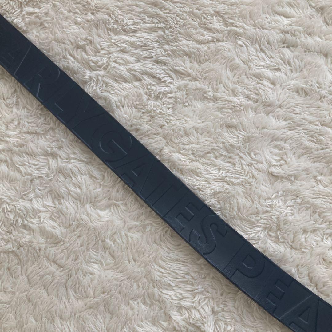 PEARLY GATES パーリーゲイツ　レザーベルト　ネイビー