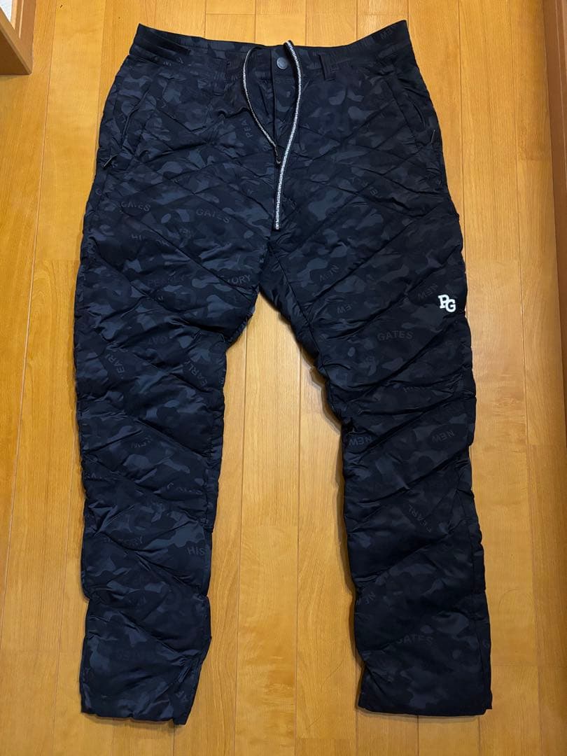 パーリーゲイツ　PG ダークカモフラージュ キルティング中綿パンツ5