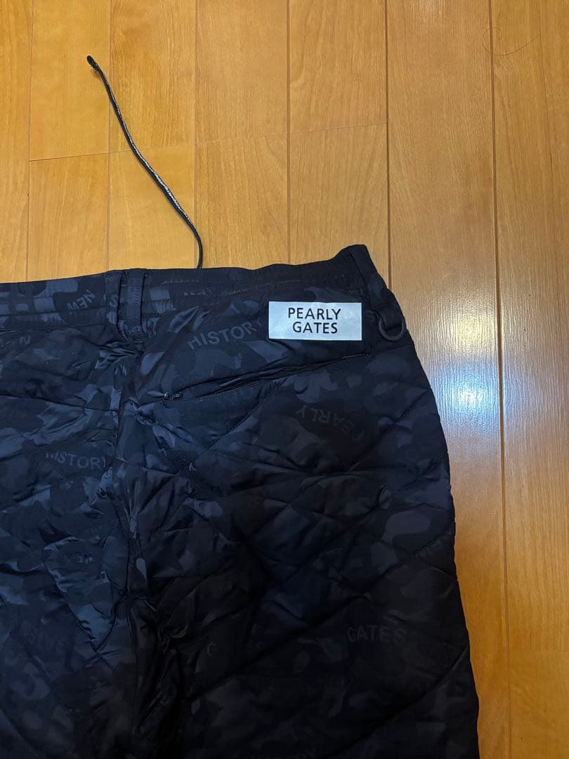パーリーゲイツ　PG ダークカモフラージュ キルティング中綿パンツ5