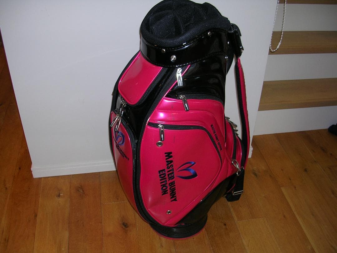 マスターバニー ゴルフバッグ ローズピンク/黒ツートン