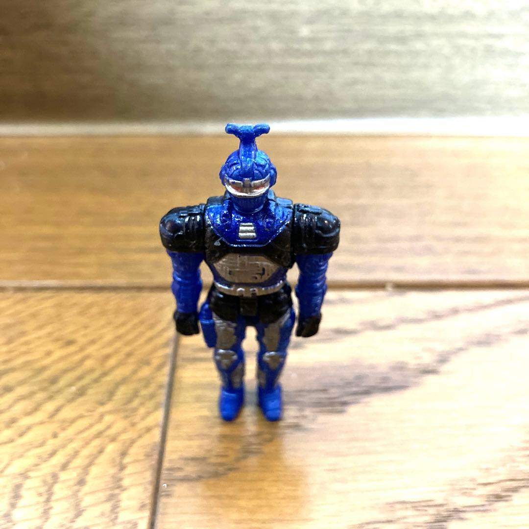 ブルービート フィギュア 重甲ビーファイター カブト 当時物 メタルヒーロー 青