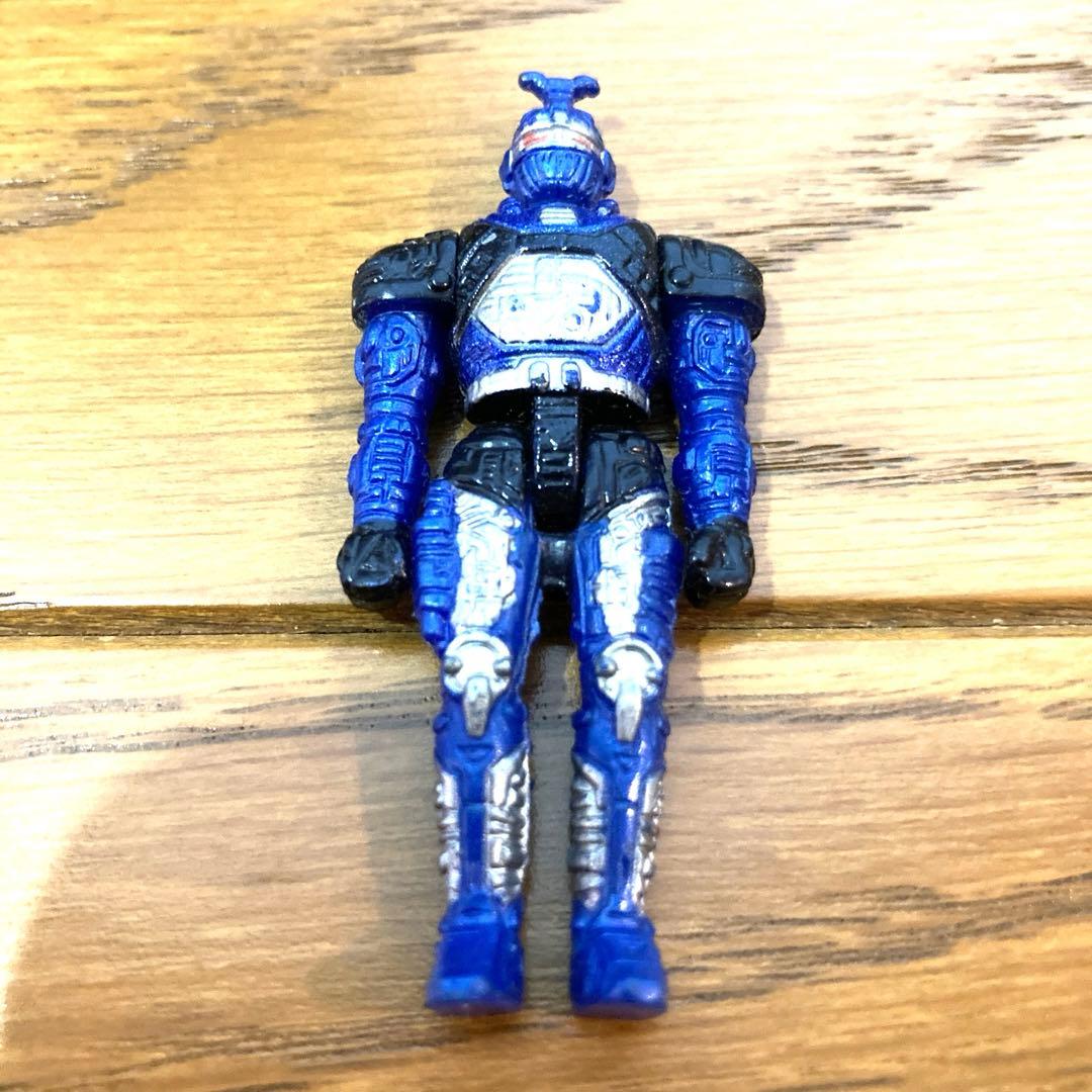 ブルービート フィギュア 重甲ビーファイター カブト 当時物 メタルヒーロー 青