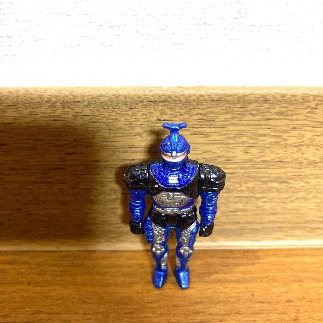 ブルービート フィギュア 重甲ビーファイター カブト 当時物 メタルヒーロー 青