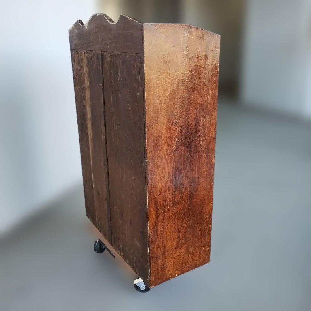 よ*ず様 アンティーク　木製ガラス扉　キャビネット　本棚