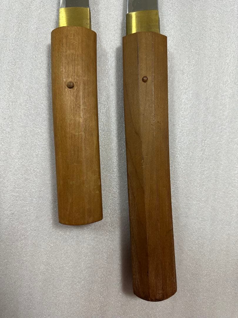 模造刀 白鞘 打刀 脇差 2点セット 鞘付き長さ約68/101cm 26A28