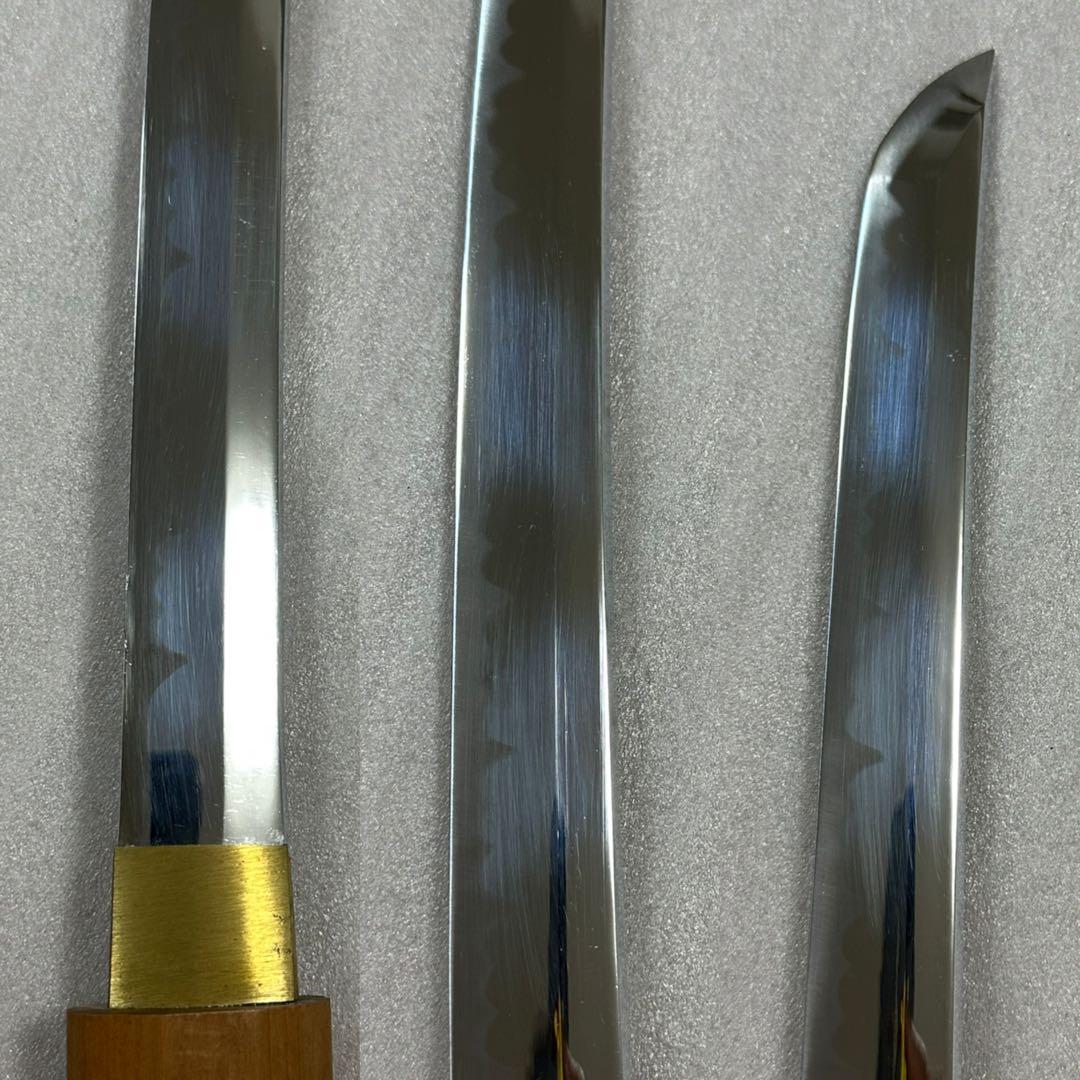 模造刀 白鞘 打刀 脇差 2点セット 鞘付き長さ約68/101cm 26A28