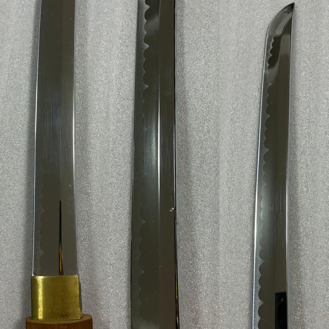 模造刀 白鞘 打刀 脇差 2点セット 鞘付き長さ約68/101cm 26A28