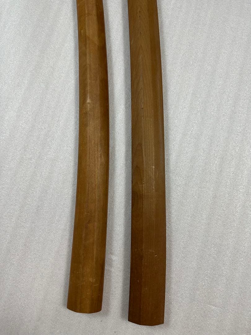 模造刀 白鞘 打刀 脇差 2点セット 鞘付き長さ約68/101cm 26A28