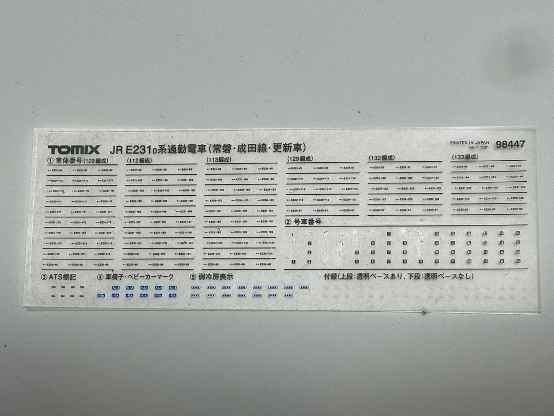 【15両TN化】TOMIX E231系0番台 常磐線成田線 更新車