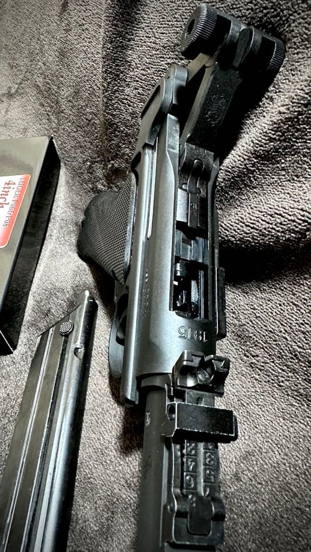 タナカ ルガー P08 8インチ HW GBB スペアマガジン ハードケース付