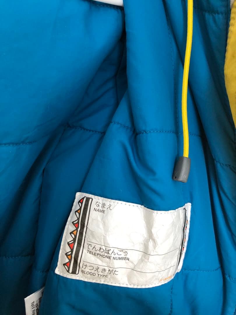 mont-bell モンベル キッズ スノーウェア スキーウェア黄色 100cm