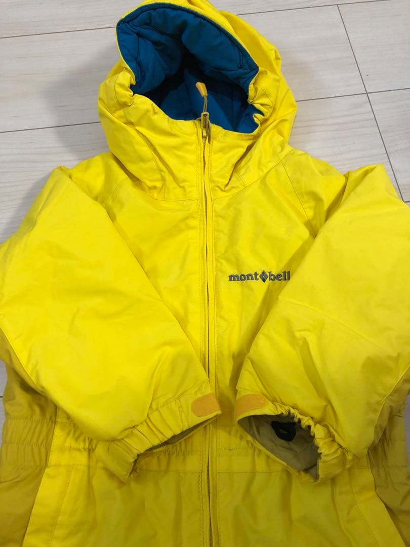 mont-bell モンベル キッズ スノーウェア スキーウェア黄色 100cm