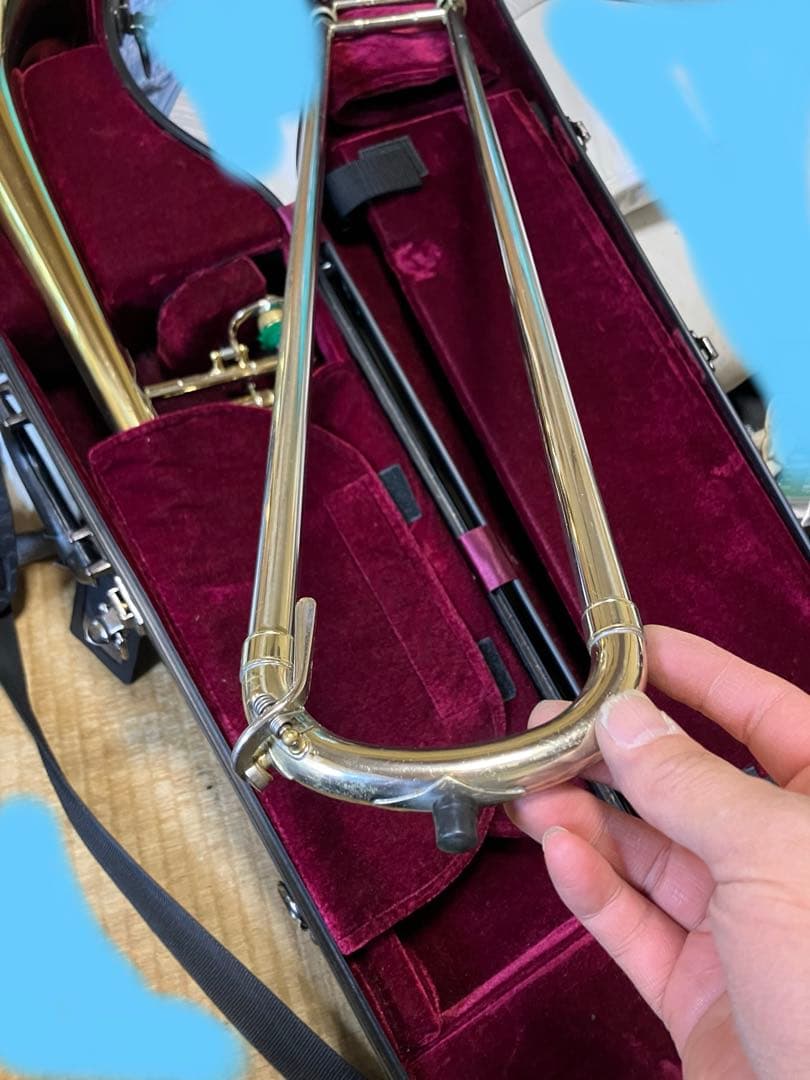 Jマイケル太管トロンボーンTB650L中古　カスタム多数　シャイニーケース付き。
