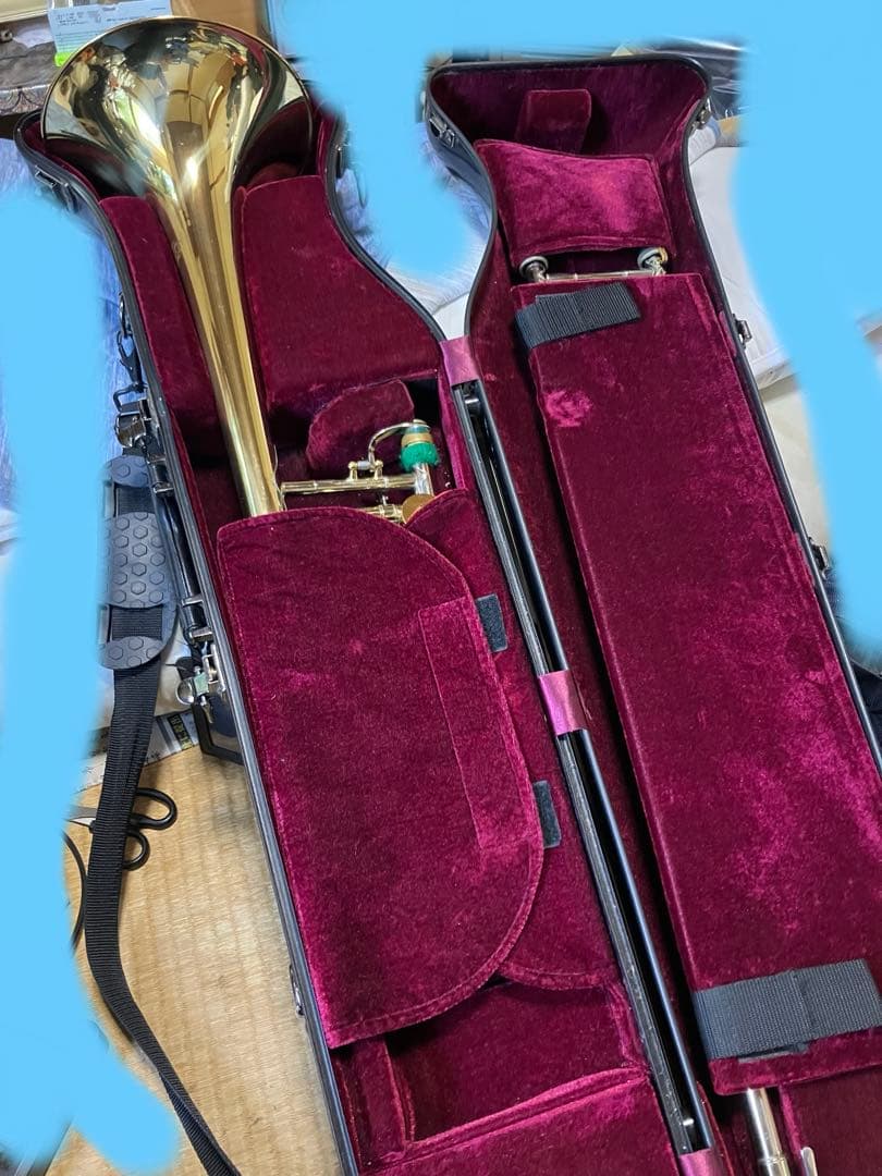 Jマイケル太管トロンボーンTB650L中古　カスタム多数　シャイニーケース付き。