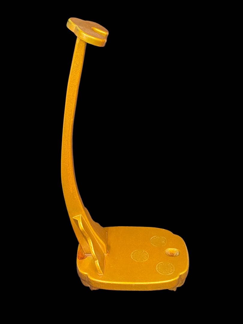 刀掛け　太刀掛け　家紋入り　金