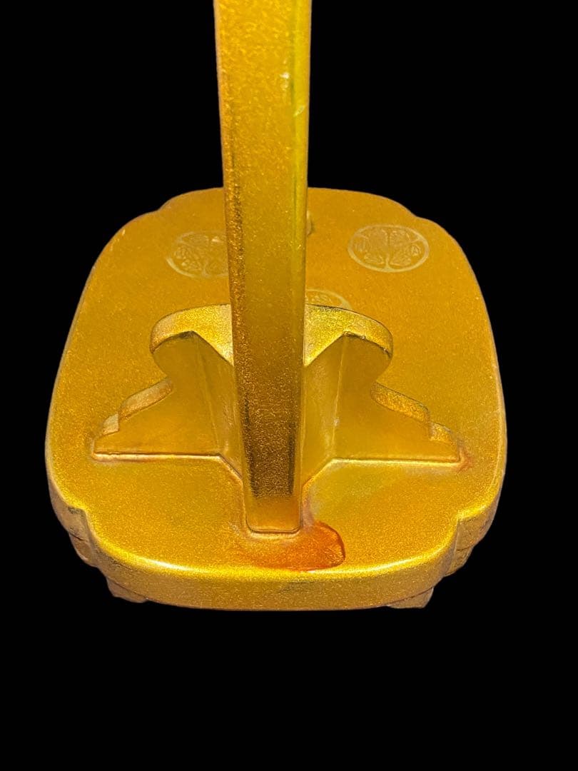 刀掛け　太刀掛け　家紋入り　金