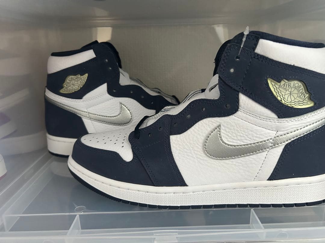 シューズ(男性用) Air Jordan1 CO.JP White Midnight Navy