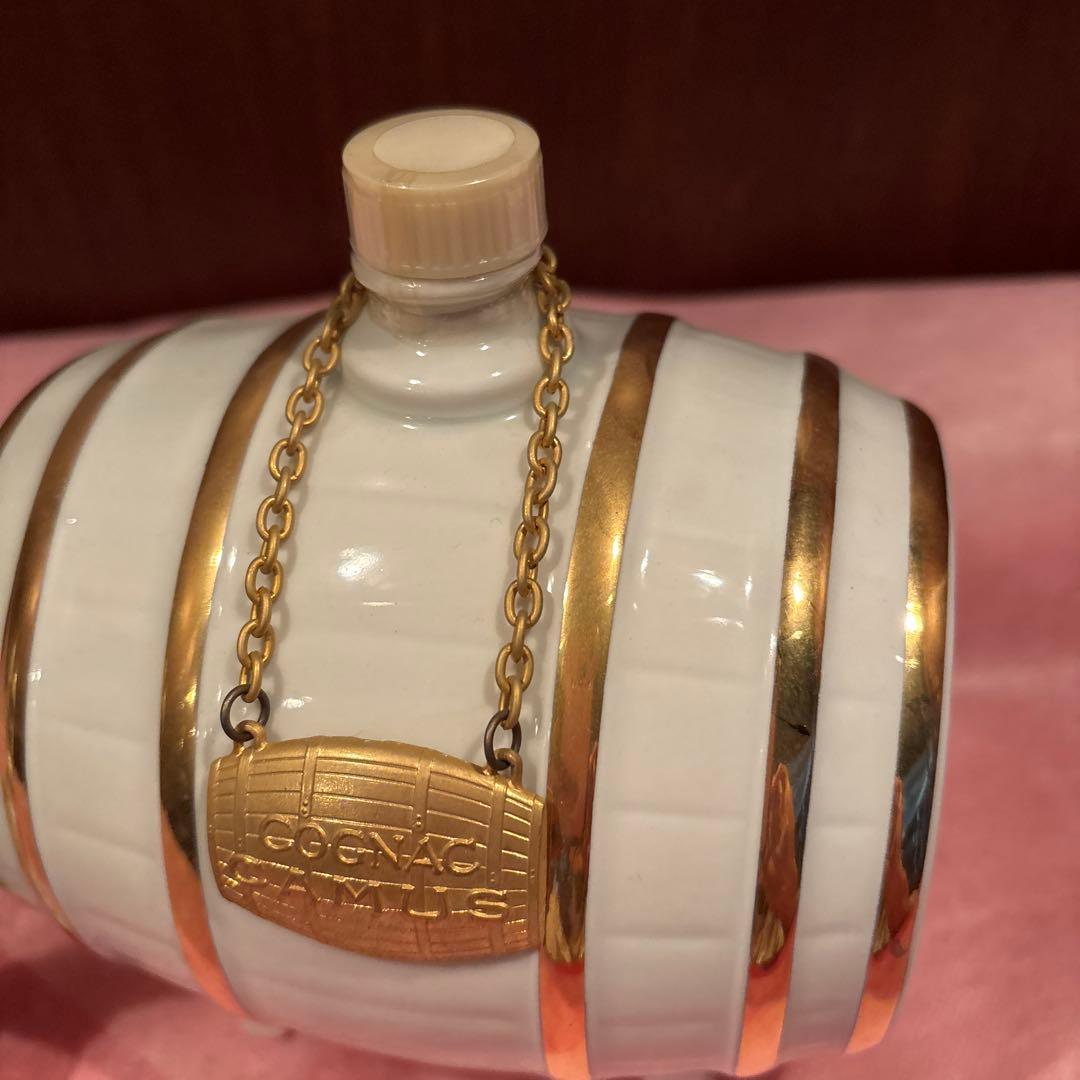 未開栓　カミュ（CAMUS）**の「樽型（バレル型）リモージュ陶器ボトル」